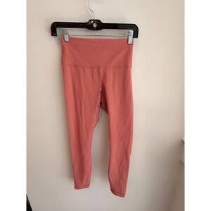 Lululemon Align Leggings Size 6 Coral Pink High Rise Yoga Pants